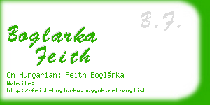 boglarka feith business card